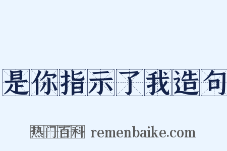 是你指示了我造句是什么意思的图片